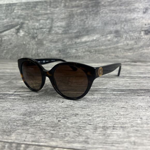 Tory Burch TY7087 1377T5 52mm DARK TORTOISE Polarized Sunglasses - Picture 2 of 10